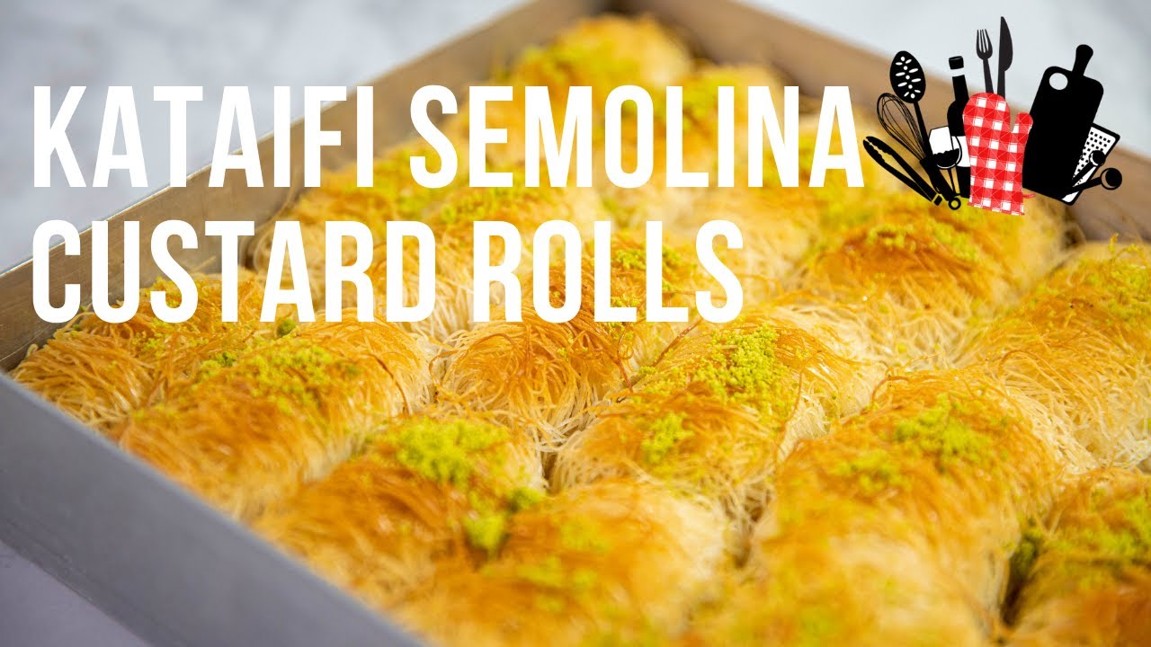 Kataifi Semolina Custard Rolls | Everyday Gourmet S11 Ep88
