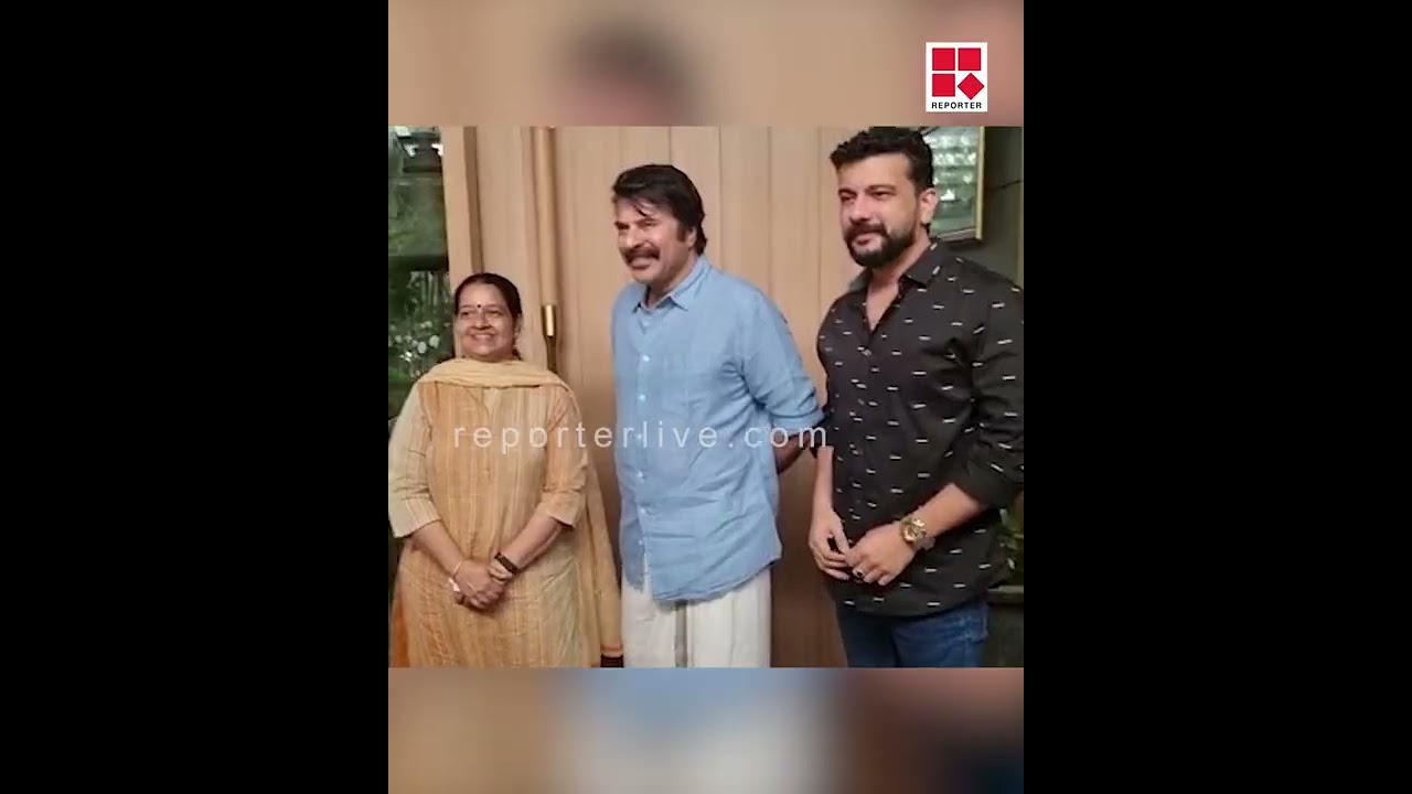 നടൻ മമ്മൂട്ടിയുടെ വീട്ടിൽ എത്തി വോട്ട് അഭ്യർത്ഥിച്ച് ഉമ തോമസ്