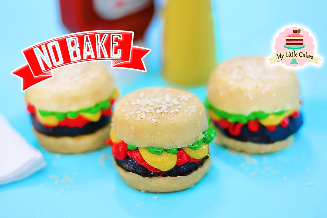 NO BAKE MINI HAMBURGER CAKES | MY LITTLE CAKES