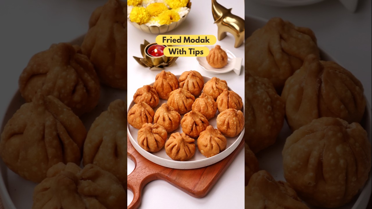 Easy Fried Modak For Ganesh Chaturthi