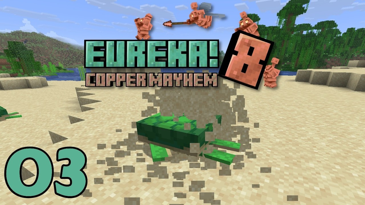 Minecraft Eureka! SMP 03 :: Minecraft Turtles Infuriate Me