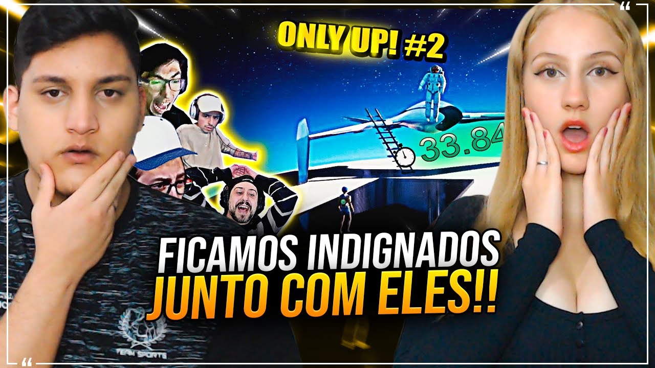 REACT EM CASAL - ELES FICARAM INDIGNADOS REAGINDO AOS SPEEDRUN DE ONLY UP! #2