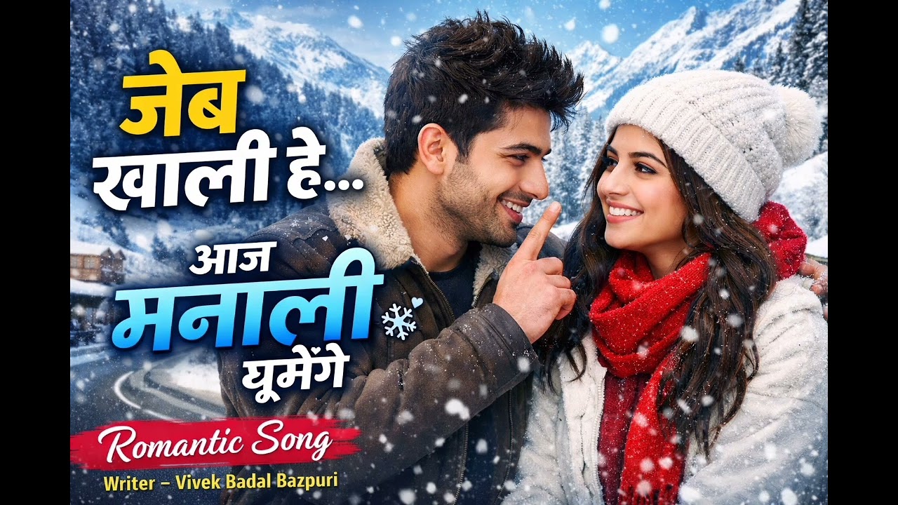 Manali Trip Love 💕 | Bullet Ride Romance | New Hindi Song 2026 l viral manali snow fall |