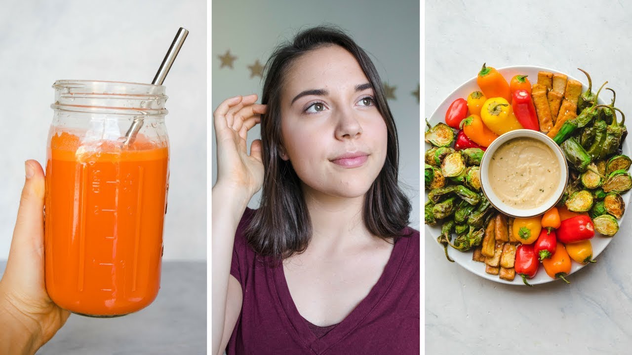 What I Eat in a Day + My Natural Makeup Routine (Vegan)