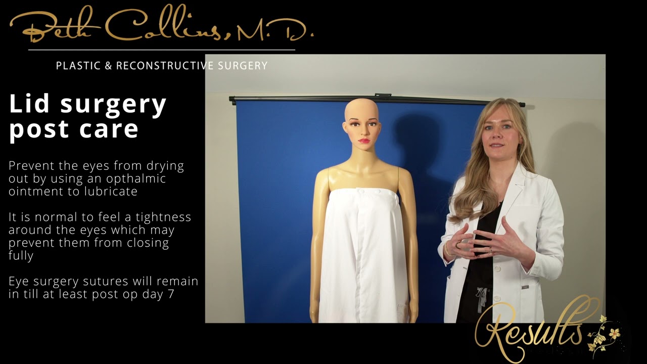 Post care instructions for facial surgery