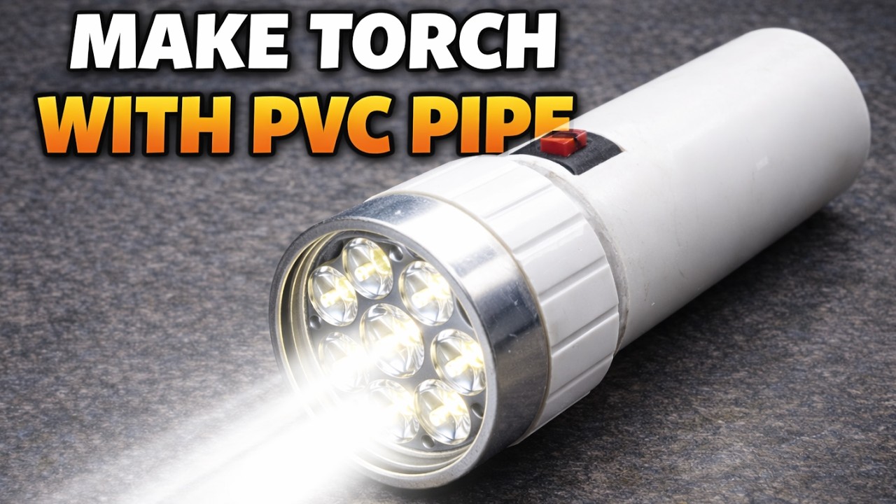 How to Make Powerful Torch Light with Lithium Battery 🔦 | Super Bright DIY