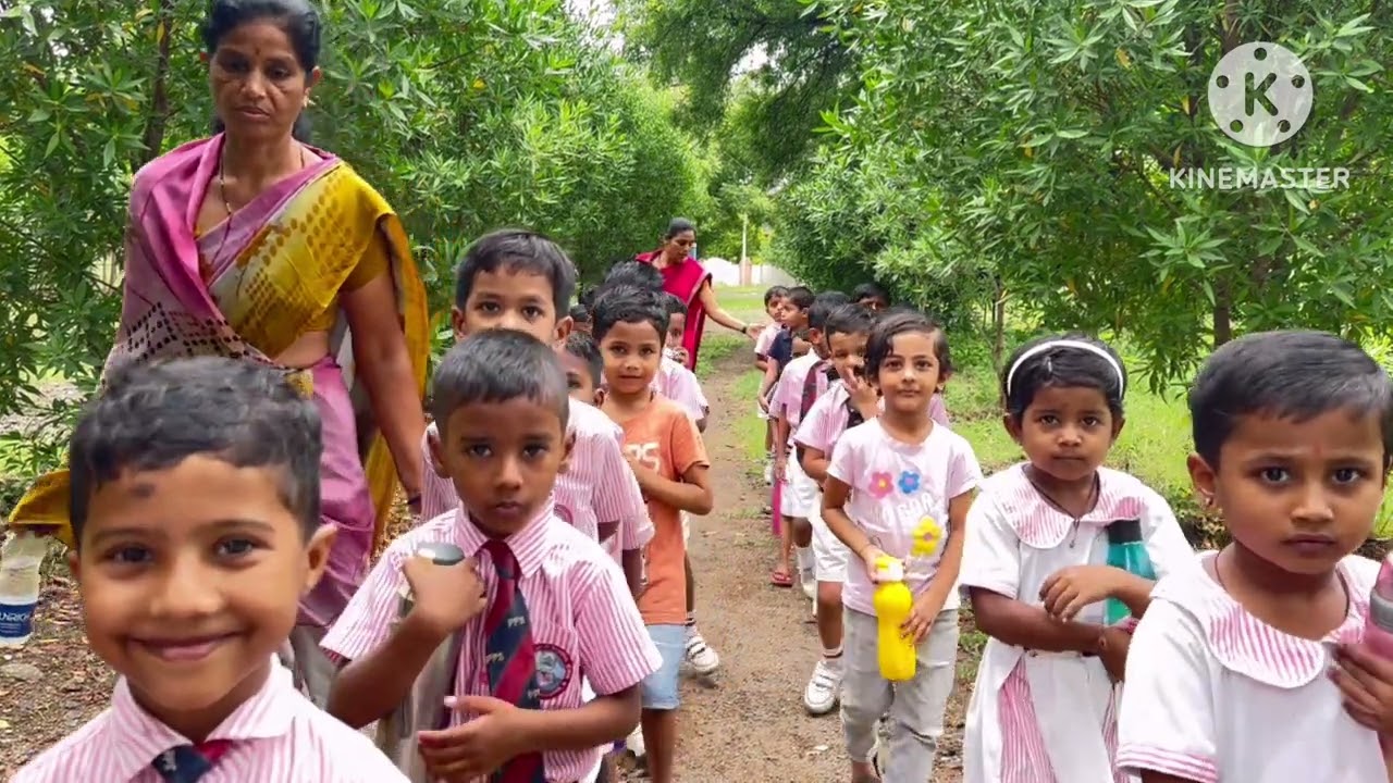 Kindergarten Children visit to Garden and Micro Forest @PPSkalaburagi