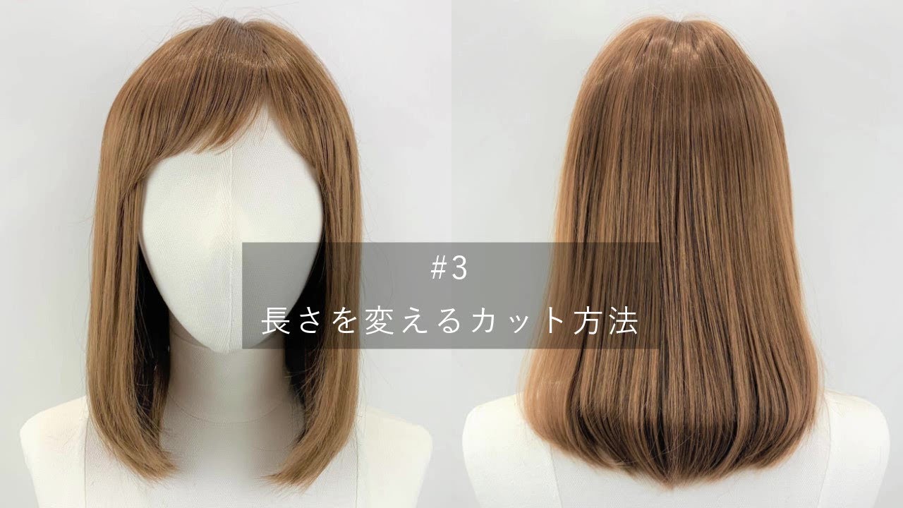ウィッグの長さを変えるカット方法【リネアストリア】