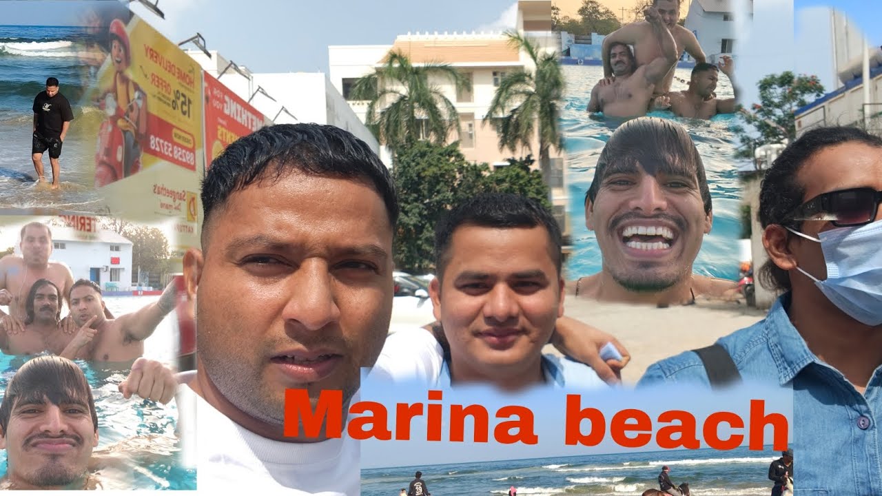 Marina beach | India's largest beach #injoy #beach #trendigvideo #vlog 