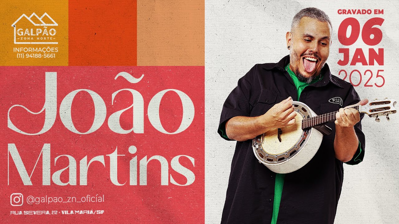 João Martins  no Galpão Zona Norte gravação em 06/01/2024