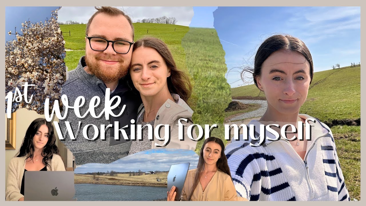 1st week working for myself, farm updates & losing our driveway to flooding - a chatty life update
