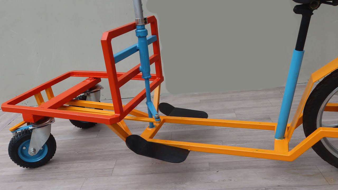 Build A Smart Cargo Scooter From Damaged Electric Bike | How To Make Smart Cargo Scooter