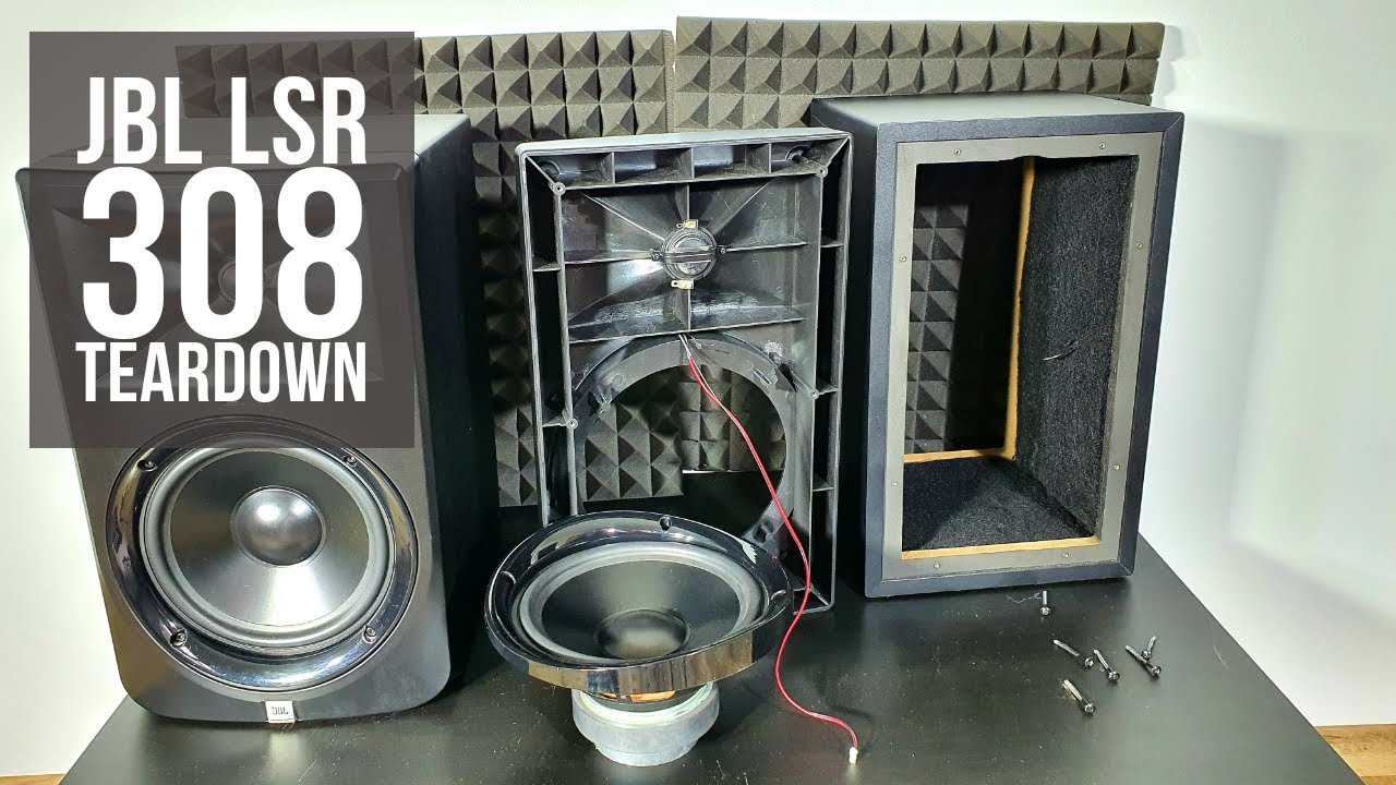 Look inside JBL LSR308 Studio monitors - Disassembly
