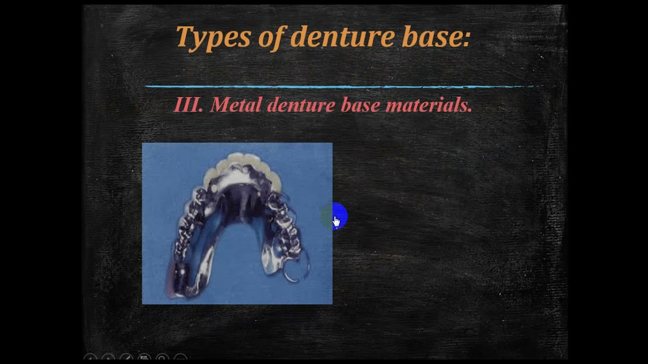 Materials used in denture base construction 1