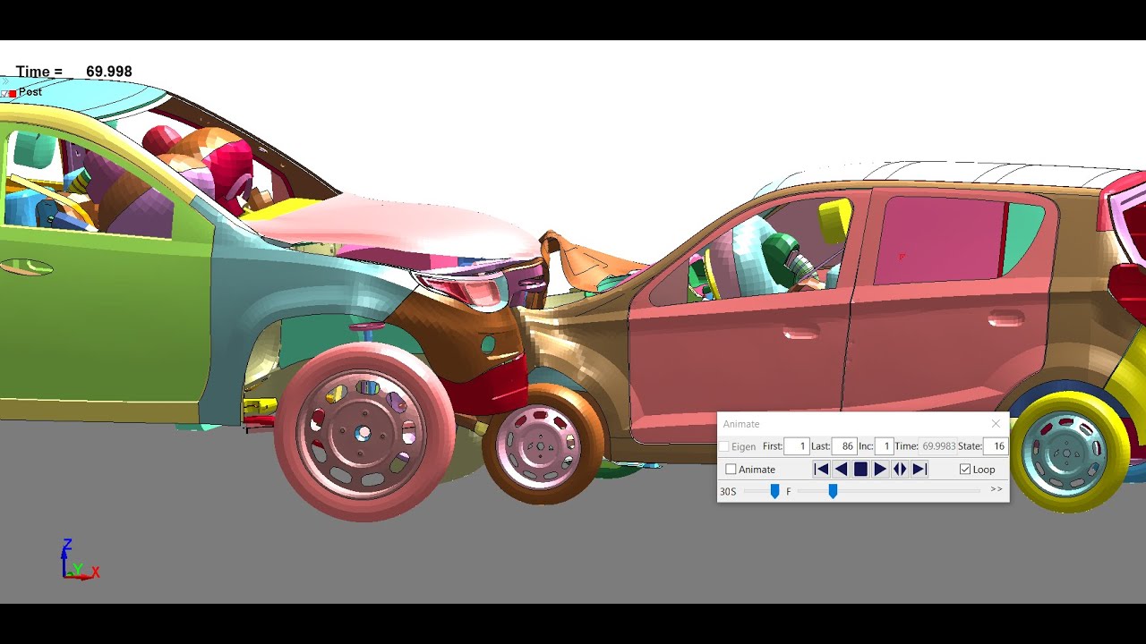 Poyecto Simulacion impacto auto LSDYNA ANSYS
