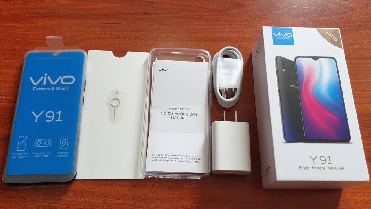 Mở hộp Vivo Y91 giá rẻ Pin hơn 4000mAh, đánh giá ưu nhược điểm