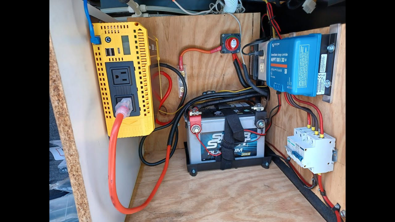 Krieger 2000 watt Inverter, RV install,  Lifepo4 batt upgrade  .. Part 2