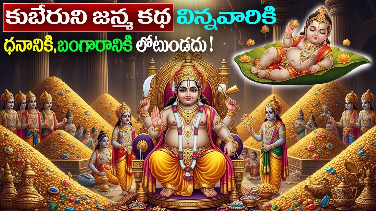 కుబేరుని జన్మ కథ విన్నవారికి ధనానికి,బంగారానికి లోటుండదు || God Kubera Birth Story #kuberudukatha