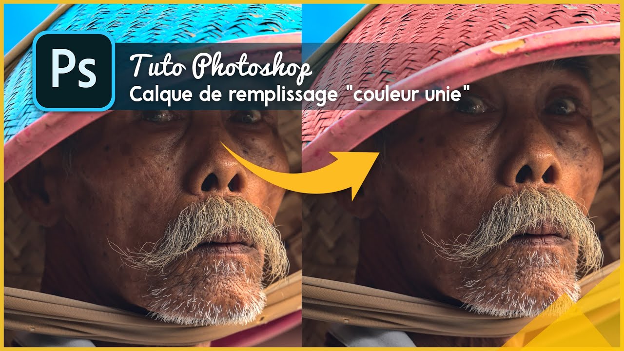 Photoshop Tuto #33 Remplacer une couleur avec un calque de remplissage de couleur unie