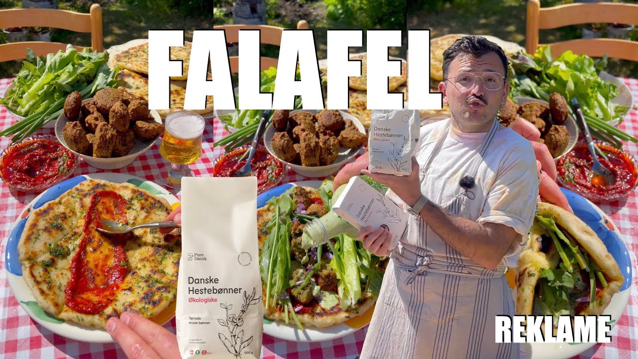 REKLAME / Puredansk Havetallerken med falafel lavet på hestebønner fra PURE DANSK, urtedressing