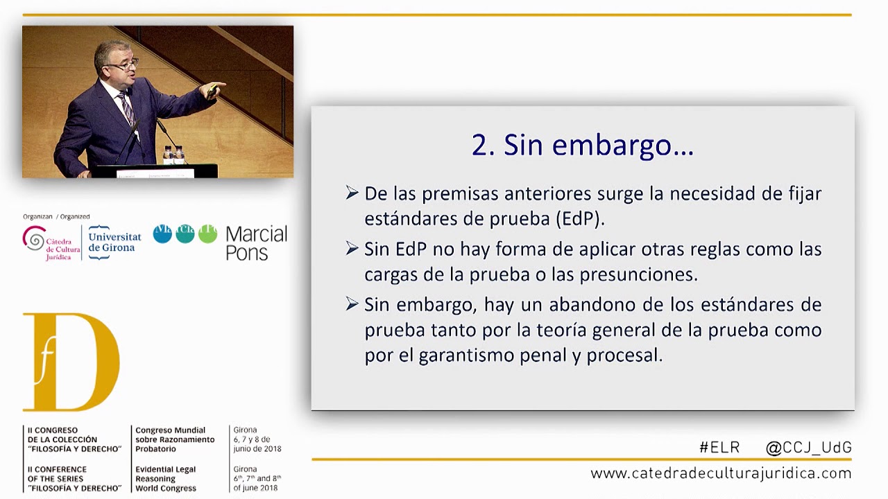 Jordi Ferrer: Prolegómenos para una teoría sobre los estándares de prueba.