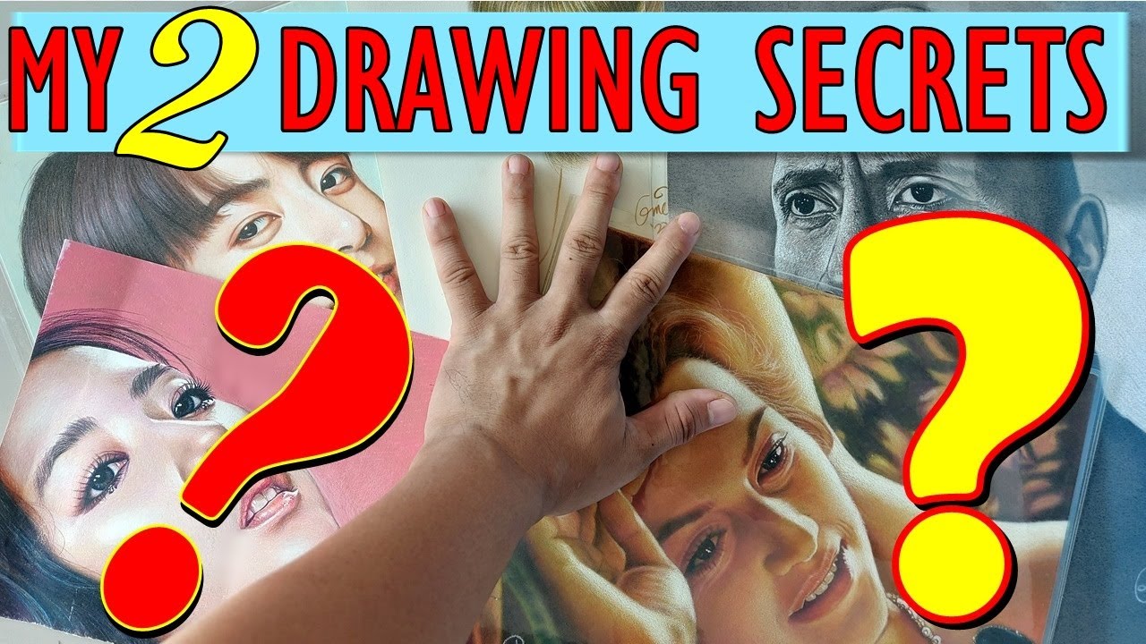 DRAWING SECRETS | Sharing Two Techniques for Easy and Successful Portrait Drawing | BMD Portraits