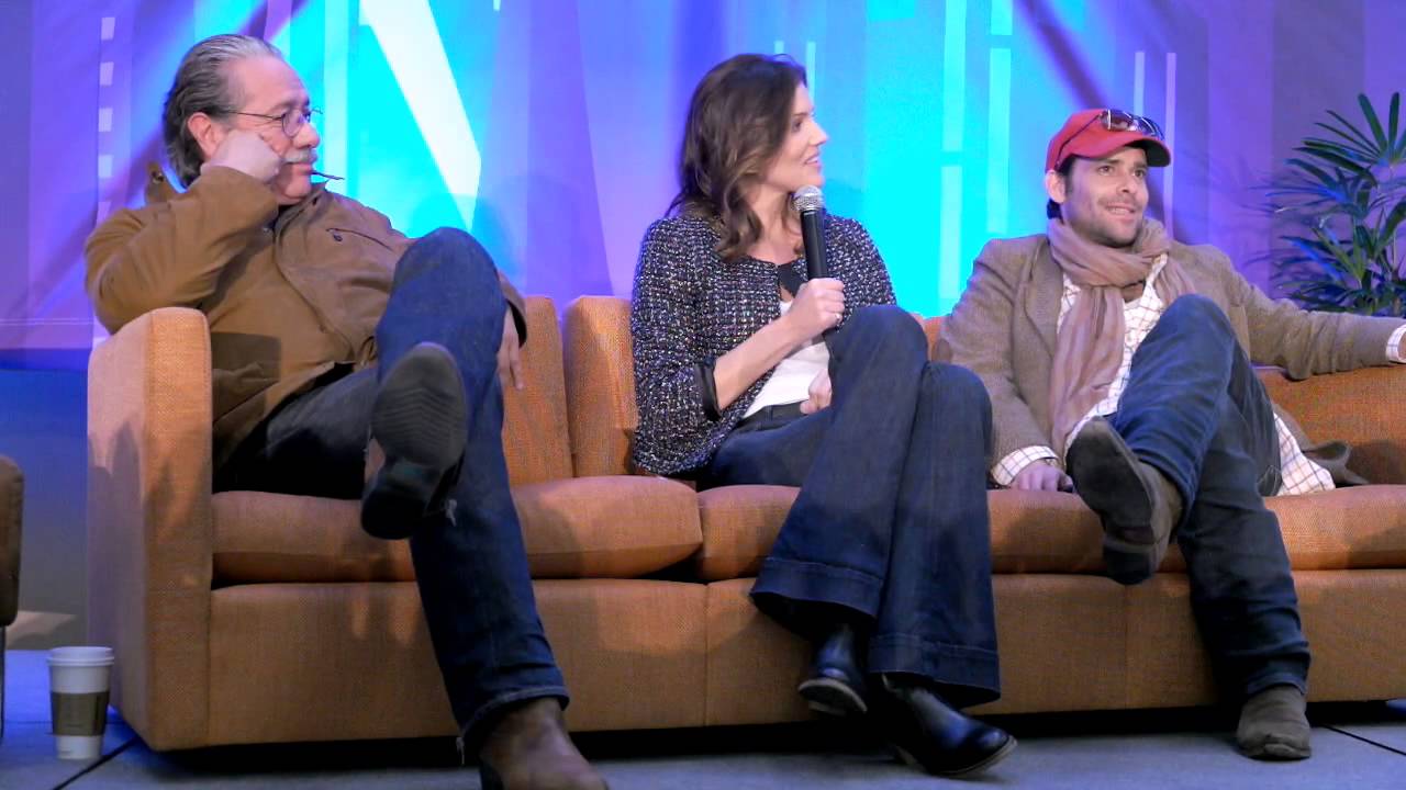 Edward Olmos, Tricia Helfer, James Callis. Dallas Comic-Con, Sci-Fi Expo 2013