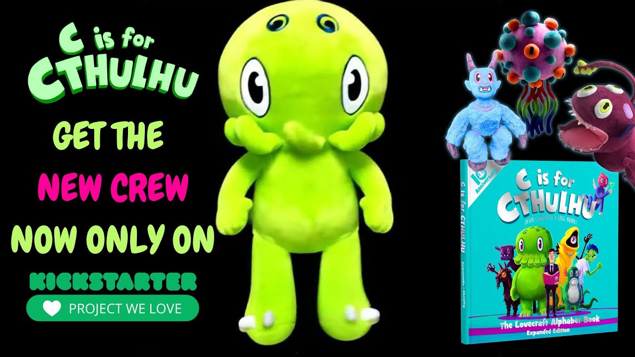 Dagon! Unnameable! Yog-Soth! Get a Closer Look at New C is for Cthulhu Plush Toys!th