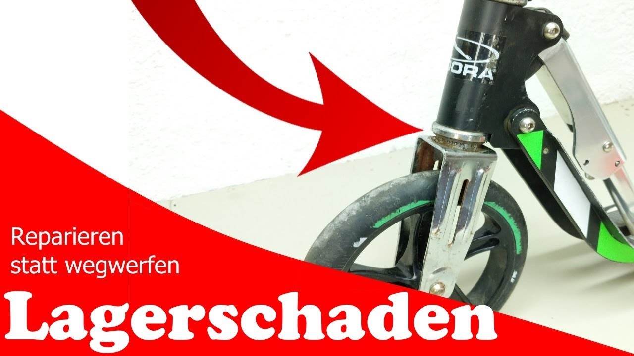 Defektes Lenkerlager am Roller reparieren