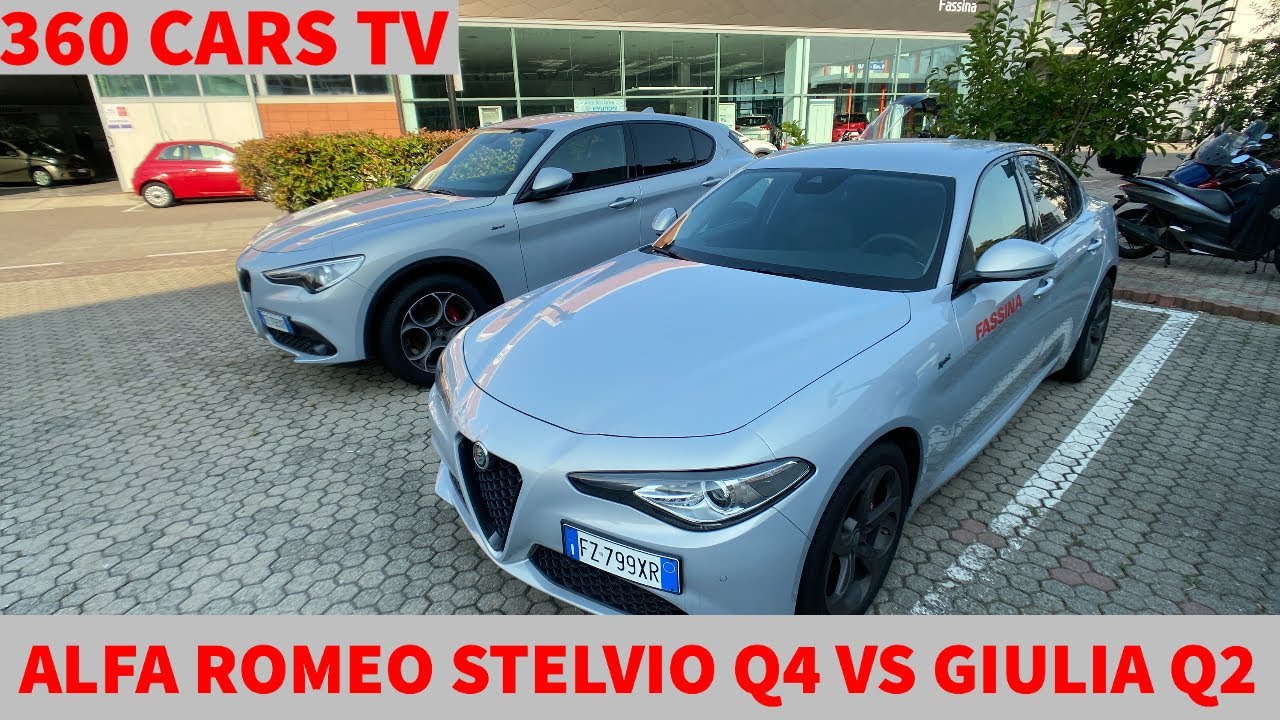 Alfa Romeo Sprint Stelvio Q4 VS Giulia Q2 - Bianco Lunare - Walk-around