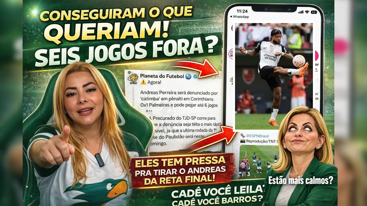 🤡 PARABÉNS! CONSEGUIRAM! SEIS JOGOS FORA? ELES TEM PRESSA! CADÊ VOCÊ LEILA? IMPRENSA NOJENTA!