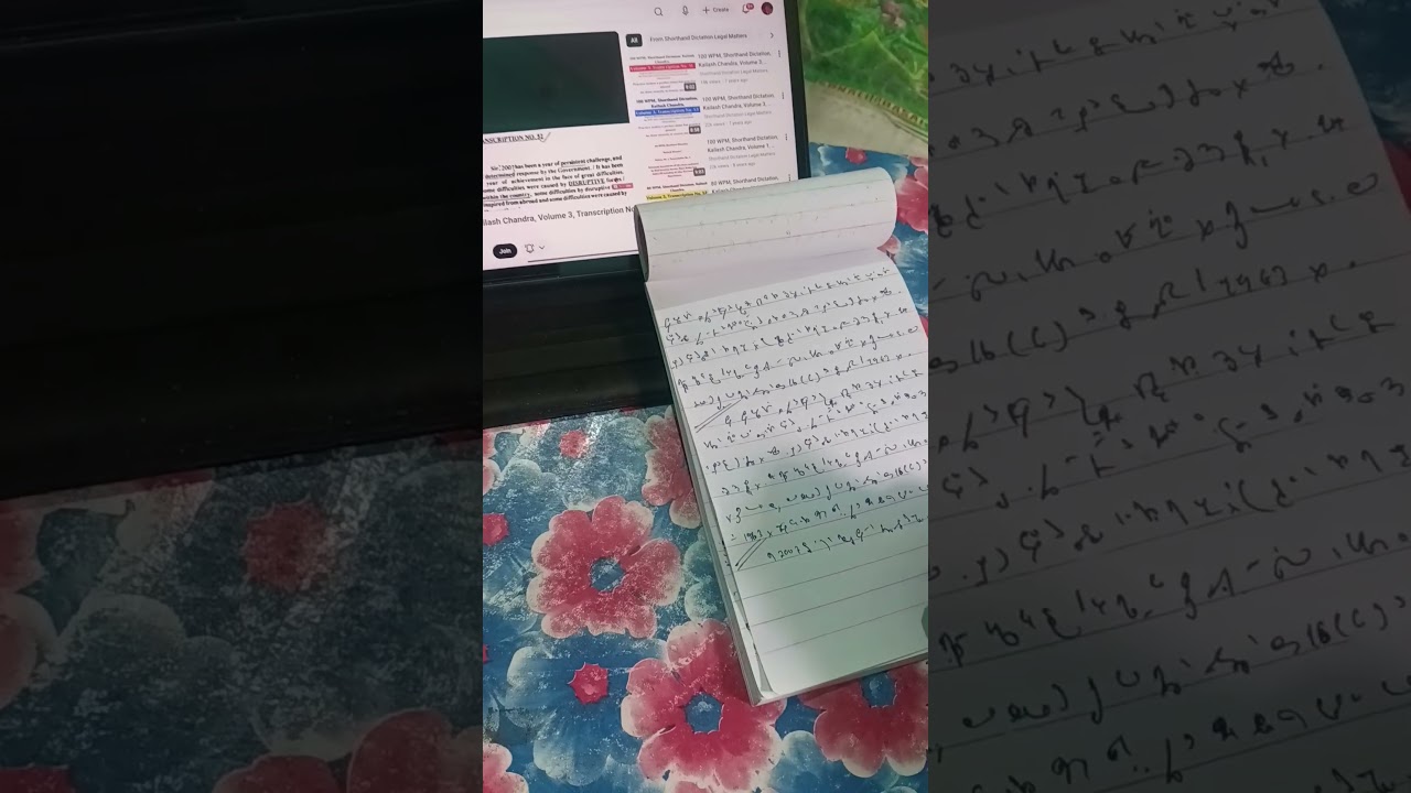 100WPM shorthand Dictation, SSC Steno, CGL, Cpo, exams preperation