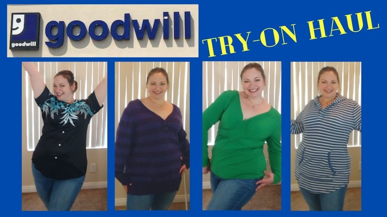 Goodwill Try-On Haul | Plus Size Fashion | Curvy Style
