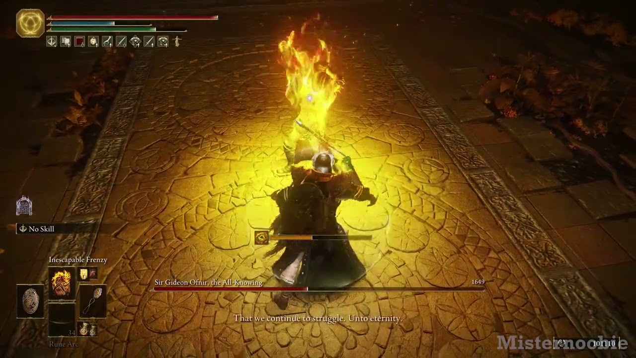 Elden Ring Patch 1.05 - Inescapable Frenzy on Gideon testing