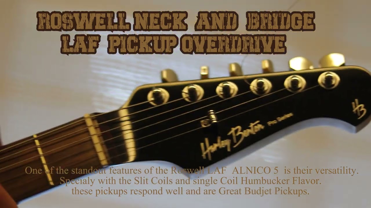 Roswell LAF Neck  and Bridge Pickup, with Split Coil Great Budjet pickups!! Harley Benton Fusion Pro