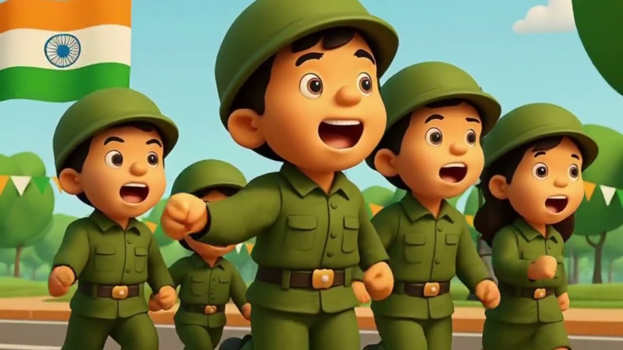 Nanha Munha RAHI Hoon Best Patriotic Song for Kids on Republic Day 