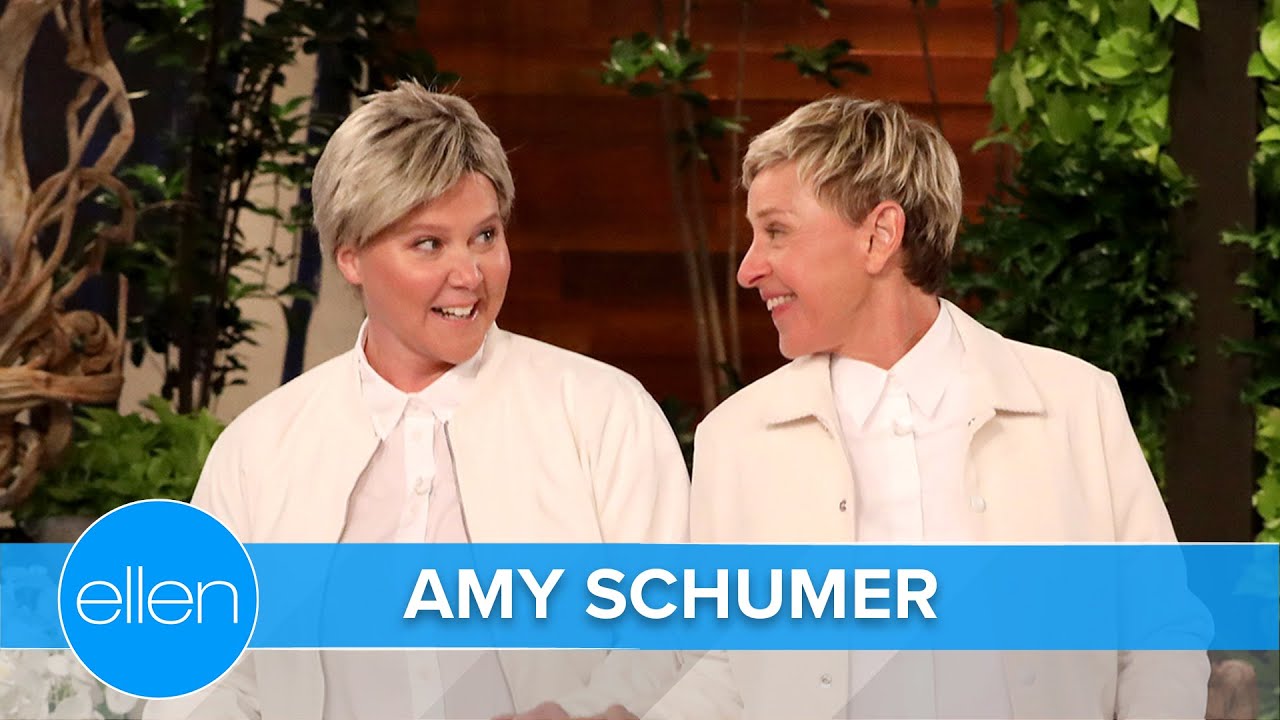Amy Schumer Dresses Like Ellen and Explains Her Husband's Superpower