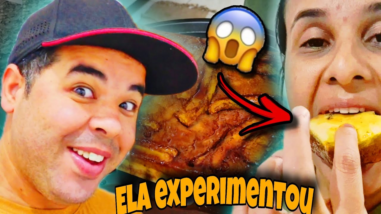 A Tamires fez um bolo de banana caramelizada-Cesar familia de graça 