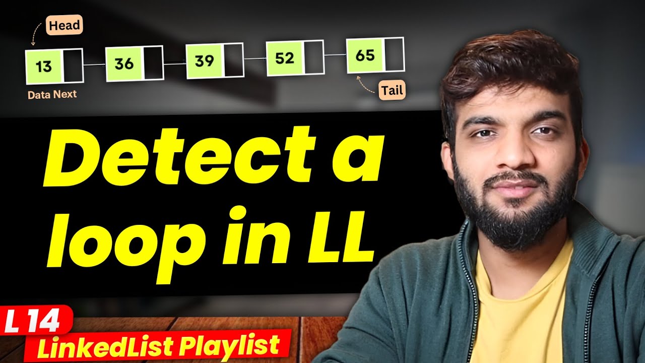 L14. Detect a loop or cycle in LinkedList | With proof and Intuition