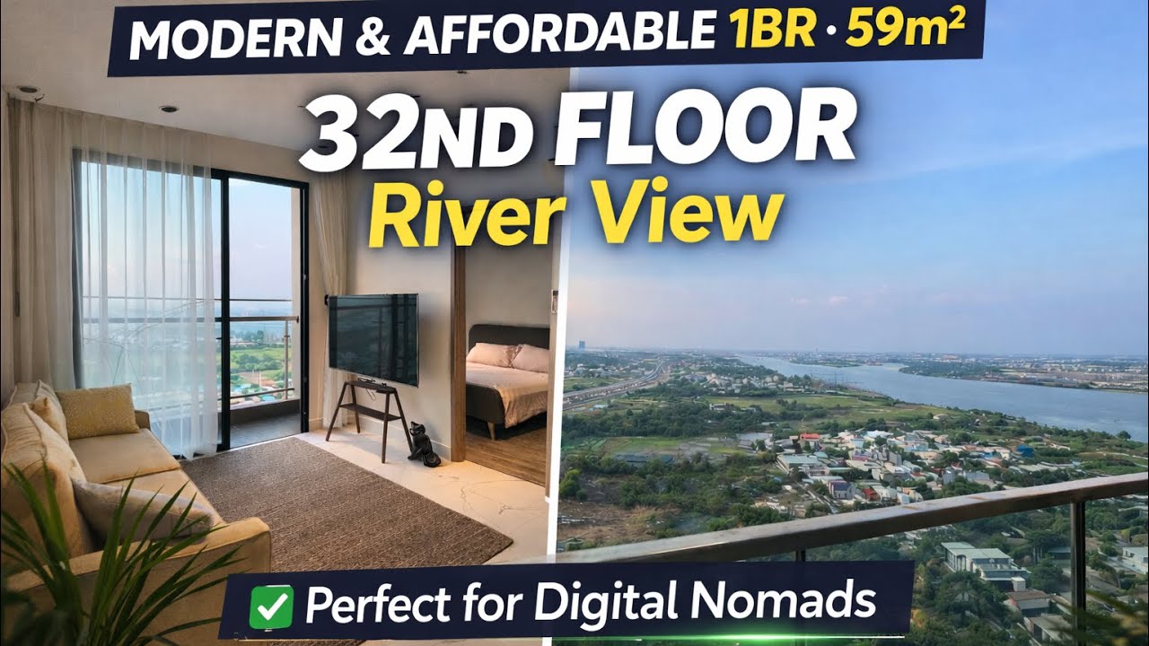 Stunning River View Apartment in Ho Chi Minh City | Airbnb Tour | VHGP D9