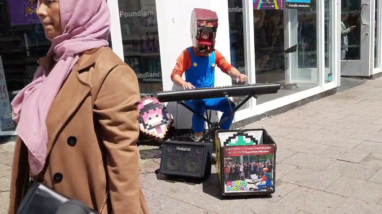 Super mario on street || live music || uk local talents