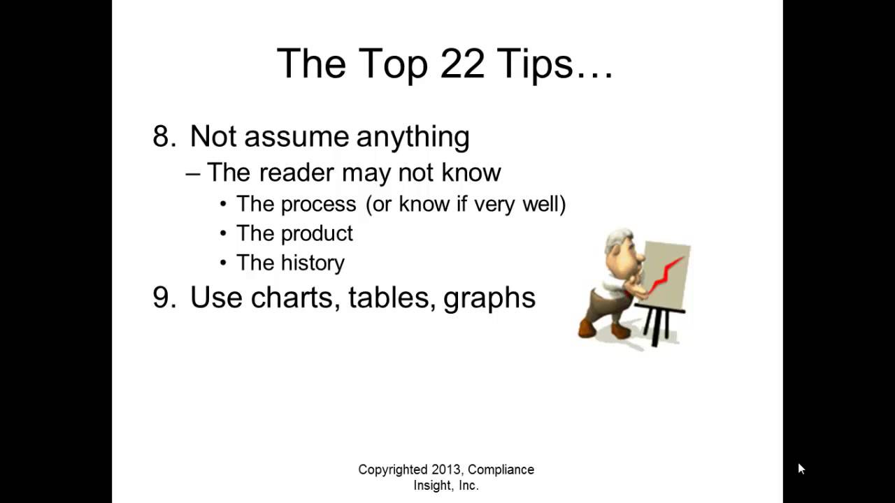Top 22 Tips for Writing for FDA Compliance