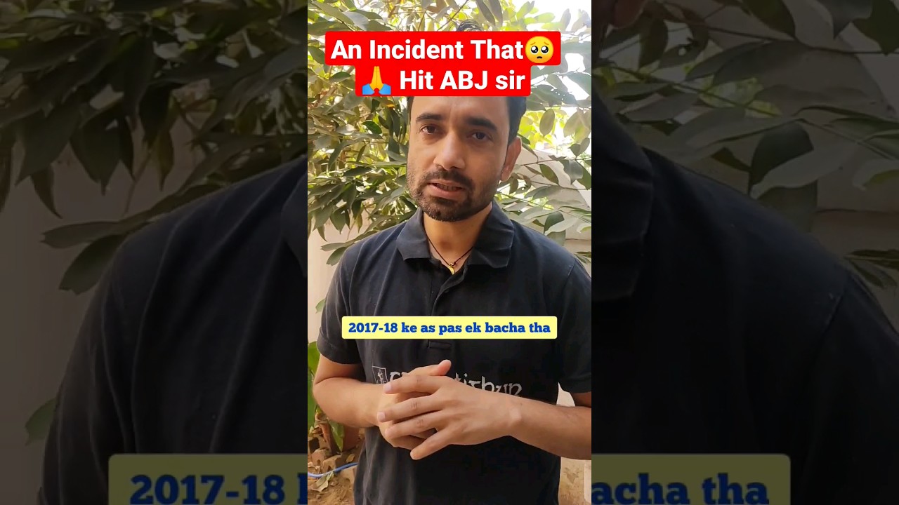 An Incident Which Hit ABJ Sir |  Story Of His Students | #competishun #abj #story #emotional #shorts