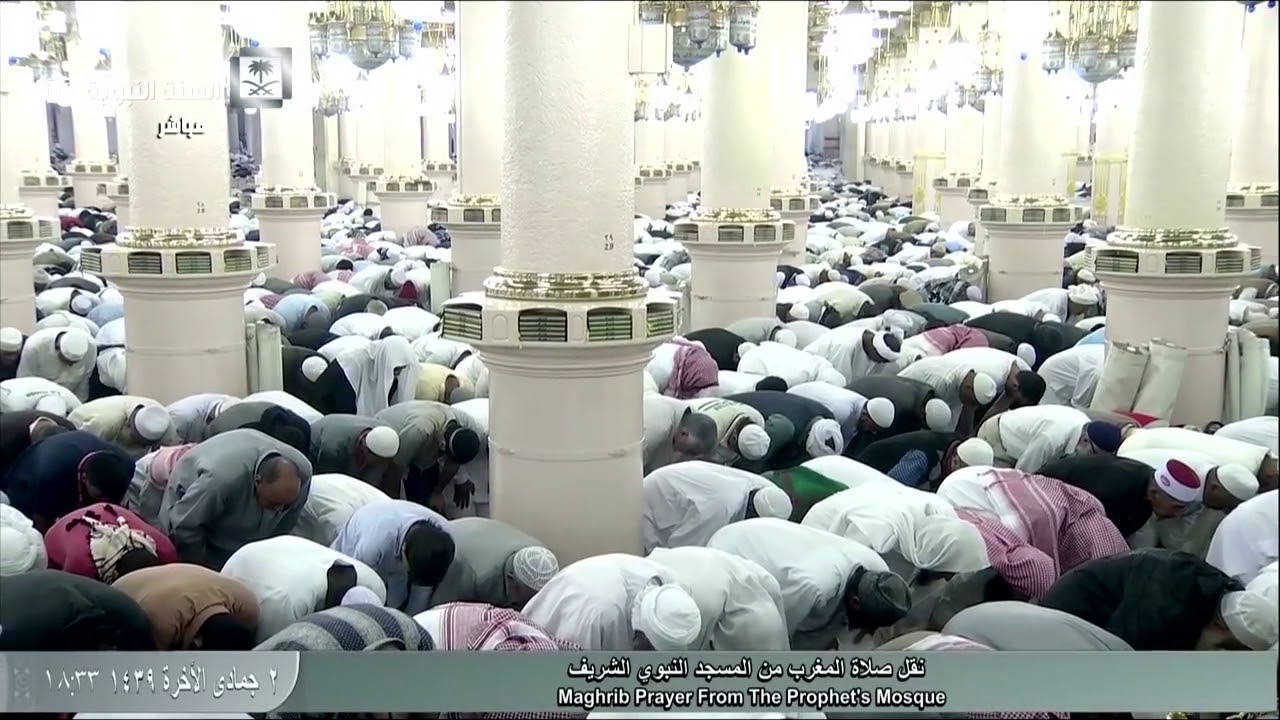 صلاة المغرب للشيخ علي الحذيفي اليوم الأحد 2 جمادى الأخرة 1439 - المسجد النبوي