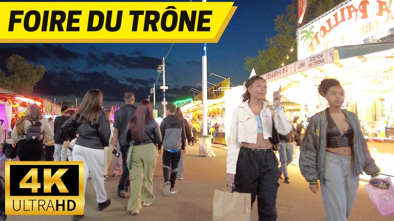 Foire du trône Paris 2023 4K France Walking Tour 【4K, 60fps】The largest funfair in France 🇫🇷