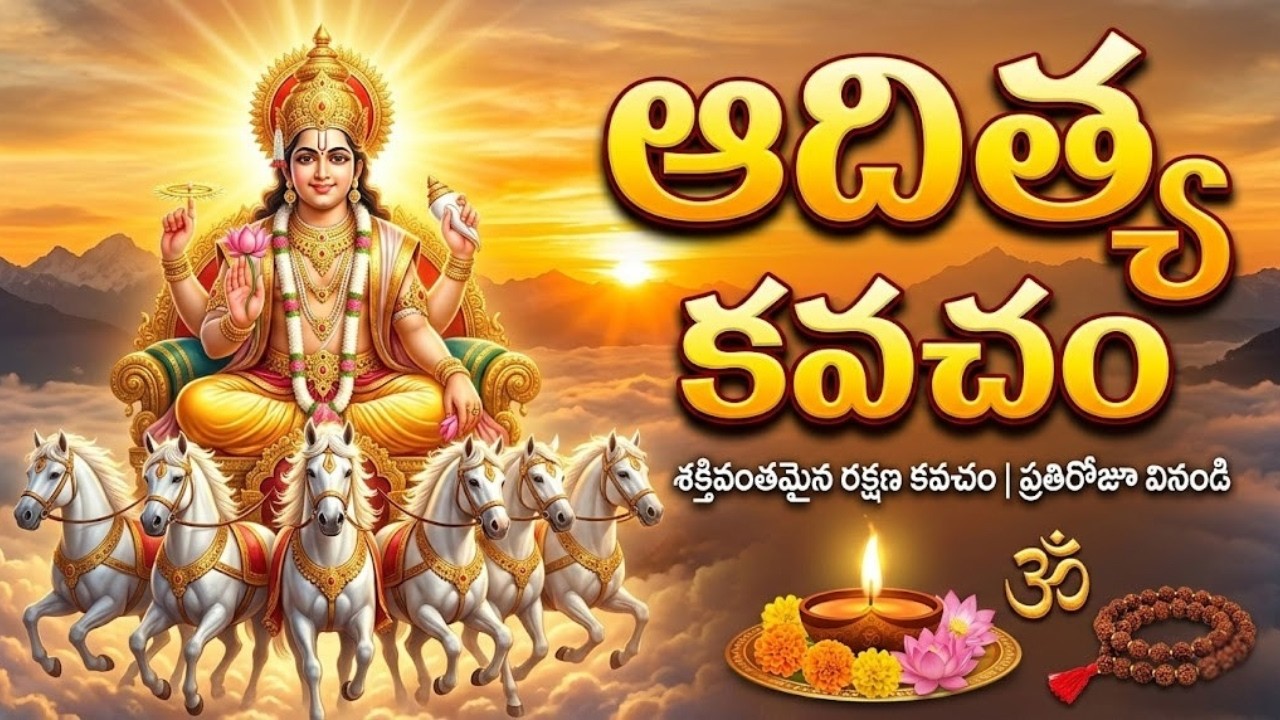ఆదిత్య కవచం | సర్వరోగ నివారణి & విజయ ప్రాప్తి మంత్రం | Aditya Kavacham for Health & Success
