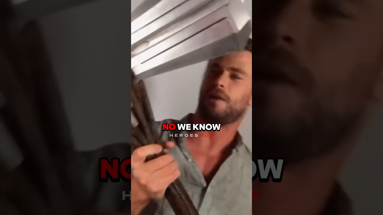 Chris Hemsworth STOLE Mj&ouml;lnir Hammer From The Set Of Thor