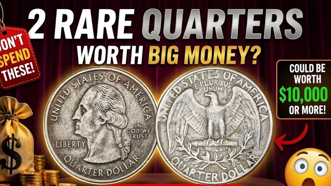DON&rsquo;T SPEND THESE QUARTERS | RARE WASHINGTON QUARTERS ERRORS & VARIETIES !