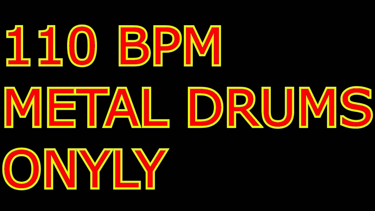 110BPM Metal Drums OnYly (typo) - Backing Track