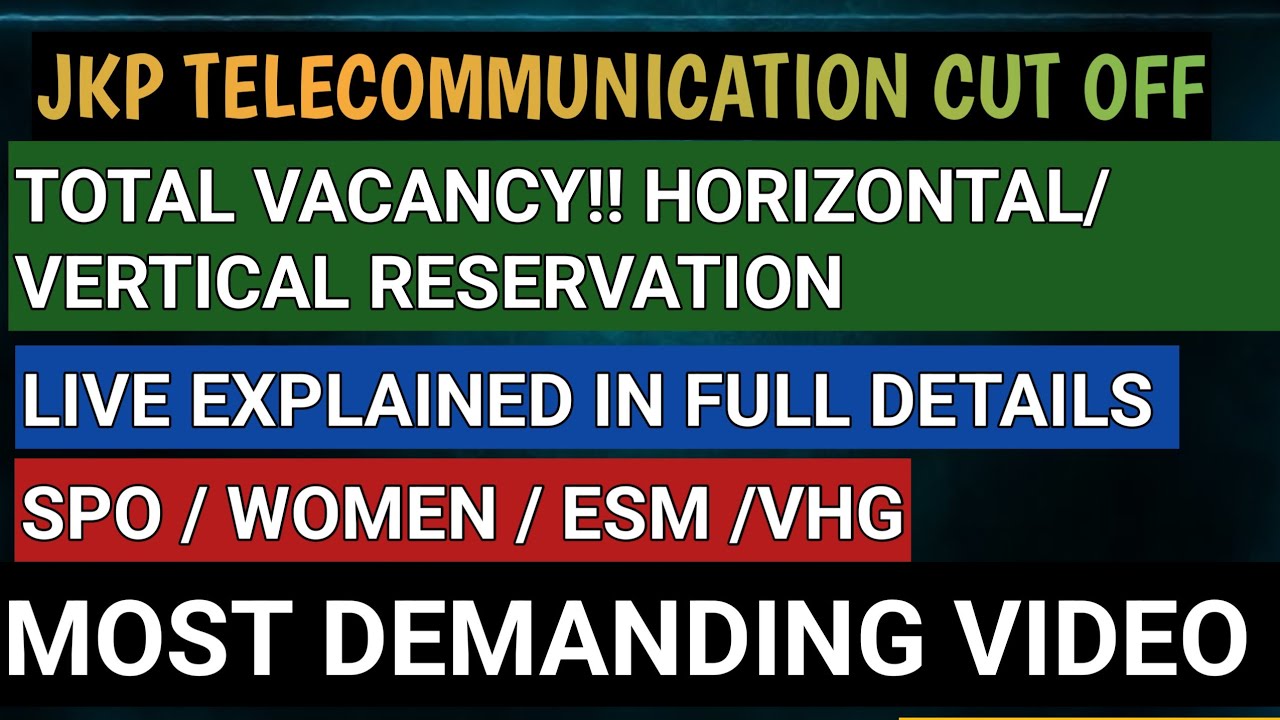 jkp telecommunication cut off 2025 | jkp constable cut off | jkp constable telecommunication update 